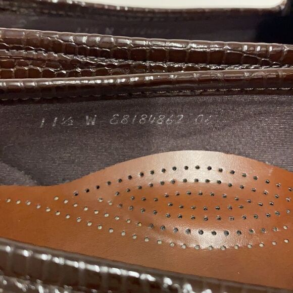 SAS Simplify Brown Croc Embossed Shoes Size 11.5W B12B - Picture 9 of 11